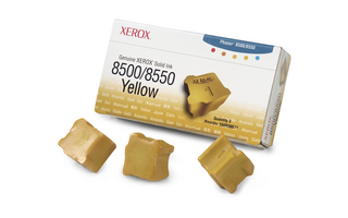 Xerox Phaser 8500/8550 Yellow Ink Sticks (3), 108R671