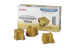 Xerox Phaser 8560 Yellow Solid Ink (3 Sticks), 108R725